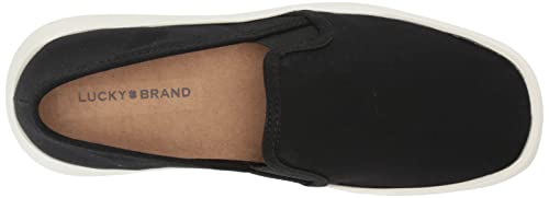 Lucky Brand Women's Gimmony Slip-On Sneaker, Black, 6.5