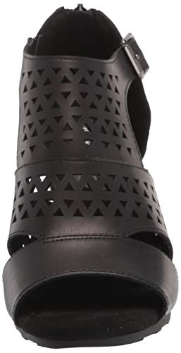 Easy Street Women's Block Heel Sandal Heeled, Black, 8