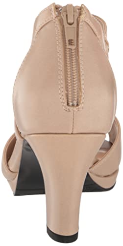 Easy Street Women's Flash Heeled Sandal, Nude Pearlized, 10