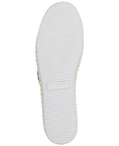 Karl Lagerfeld Paris Women's Michaela Slip On Embellished Flat Espadrille Platform, Bright White, 10