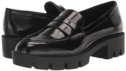 Nine West Women's MAIBEL3 Loafer, Black Patent, 8