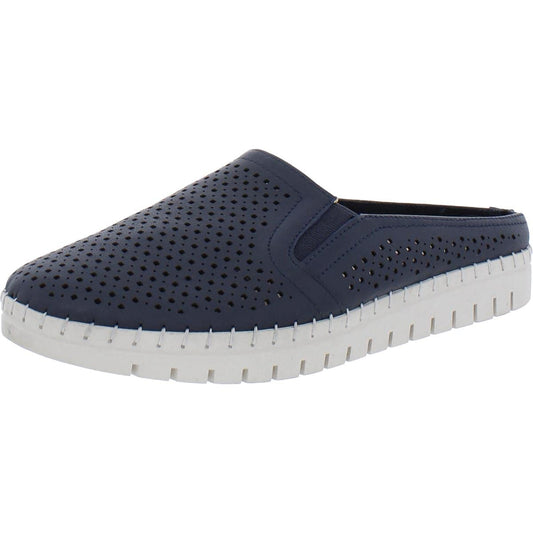 Bella Vita Women's Refresh Sneaker Slide Mule, Navy Leather, 9.5 Wide