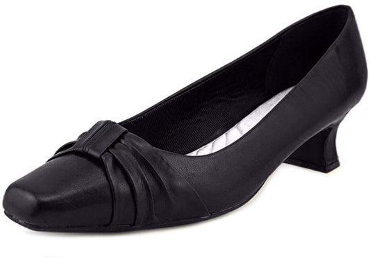 Easy Street "Waive Dress Pumps Black Patent 11 W