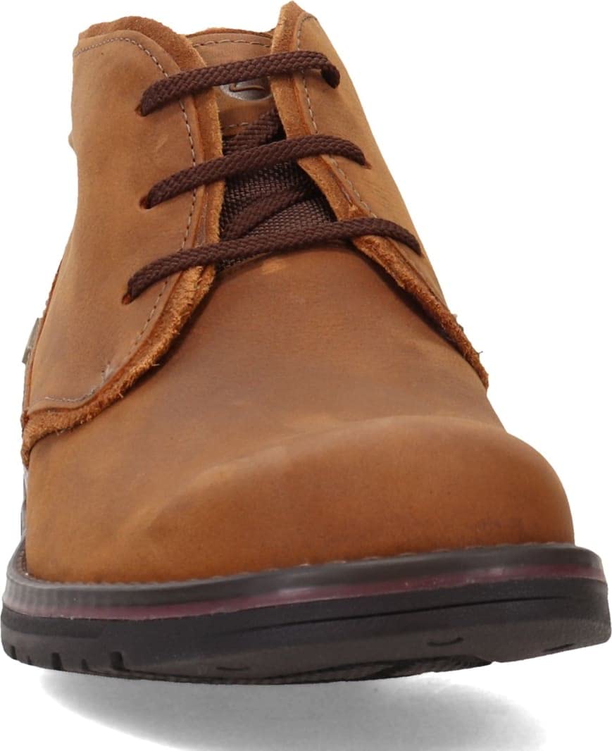 Clarks Men's Morris Peak Waterproof Chukka Boot, Dark Tan Leather, 10