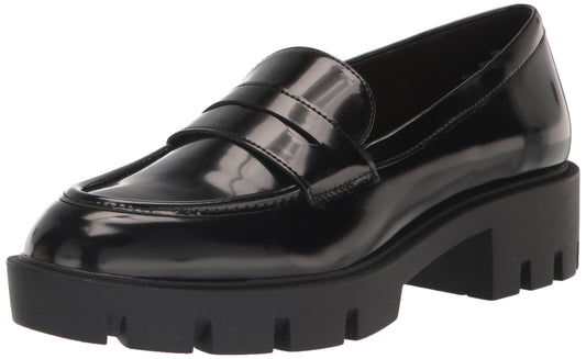 Nine West Women's MAIBEL3 Loafer, Black Patent, 8