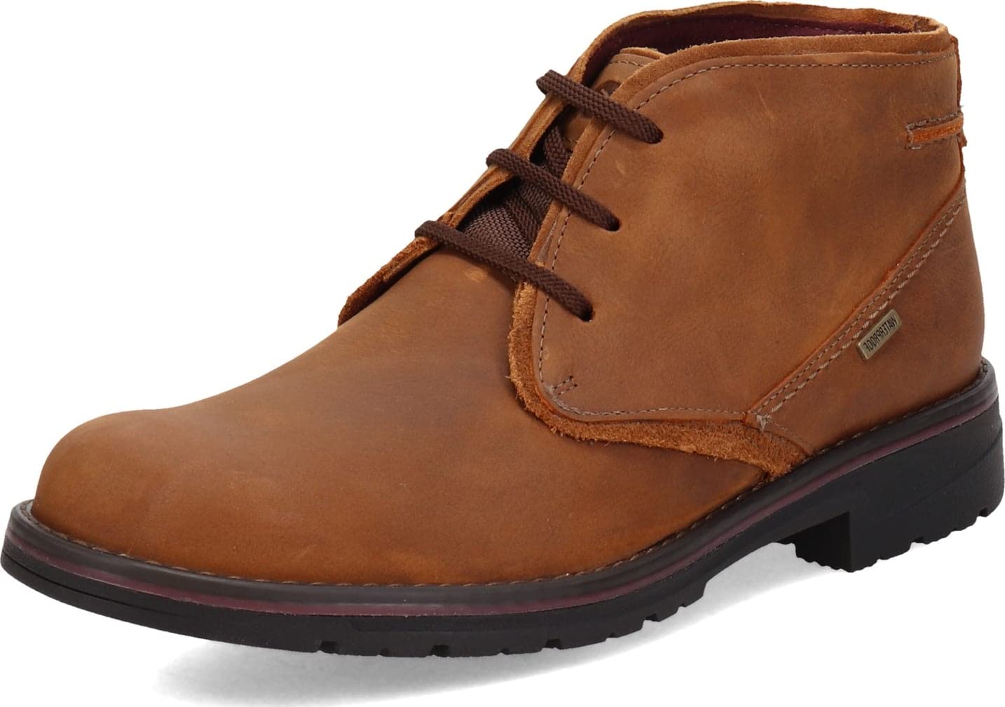 Clarks Men's Morris Peak Waterproof Chukka Boot, Dark Tan Leather, 10