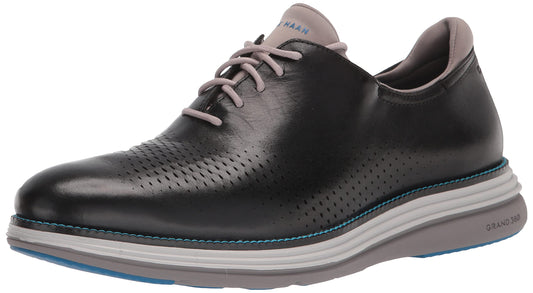 Cole Haan Men's ORIGINALGRAND Ultra Laser OX Oxford, Black/Cool Gray-Ironstone, 11