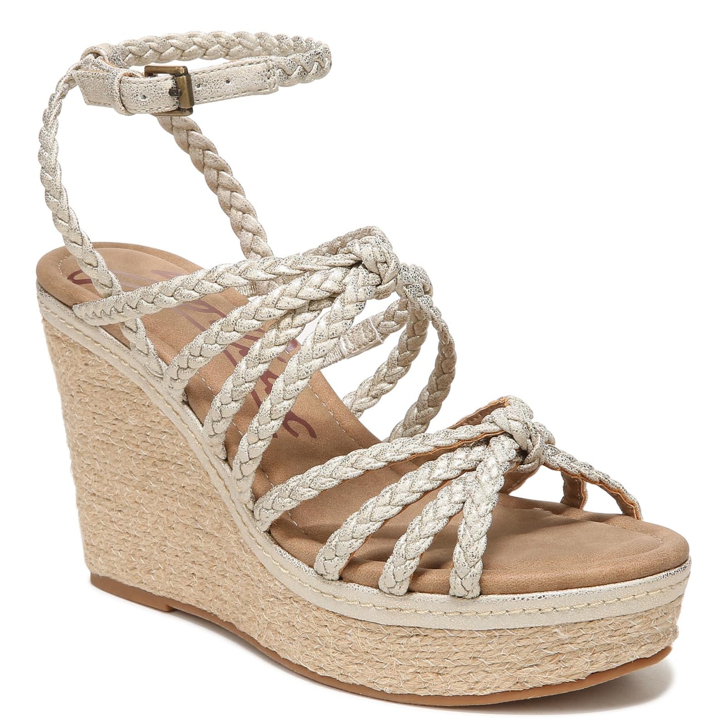 ZODIAC Womens Shana Espadrille Wedge Sandal, Gold, 10 US